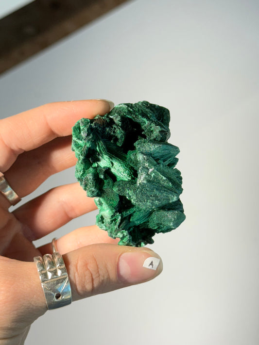Raw Malachite ( A )