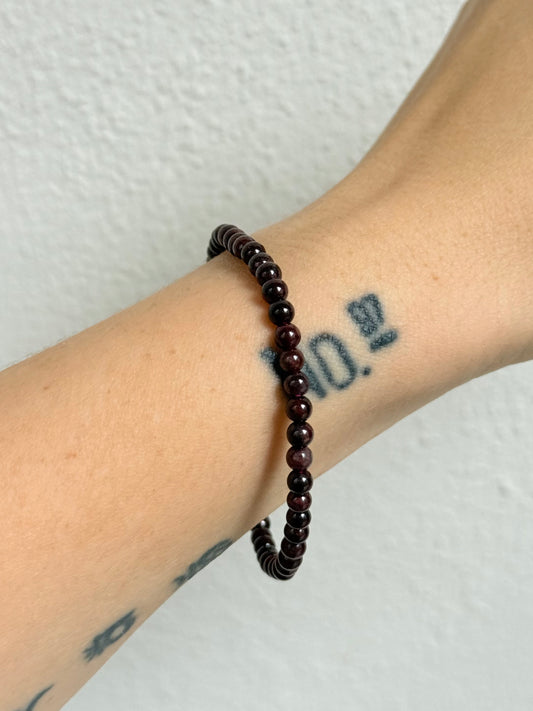 Garnet 4mm Bracelet