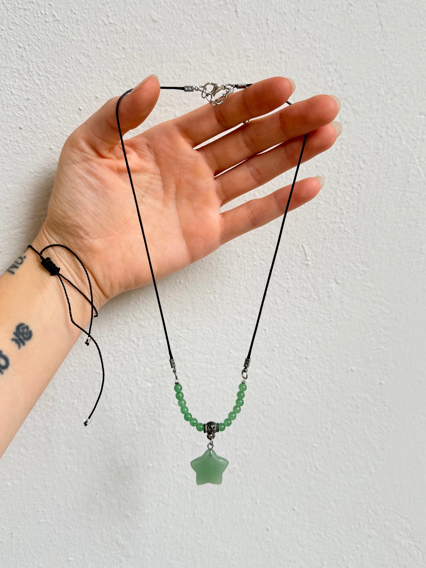 Green Aventurine Star Necklace