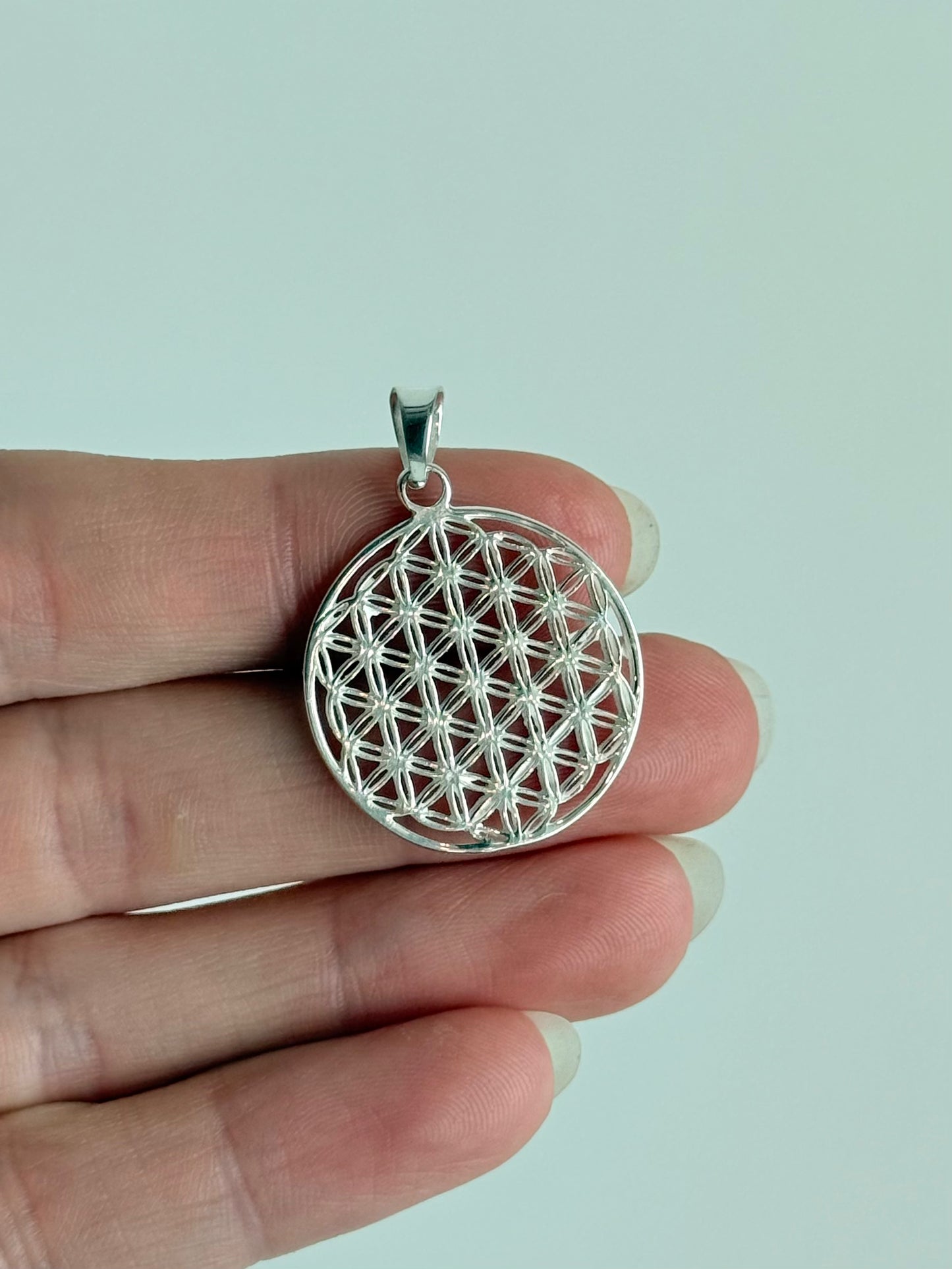 Flower of Life Pendant - Silver 925