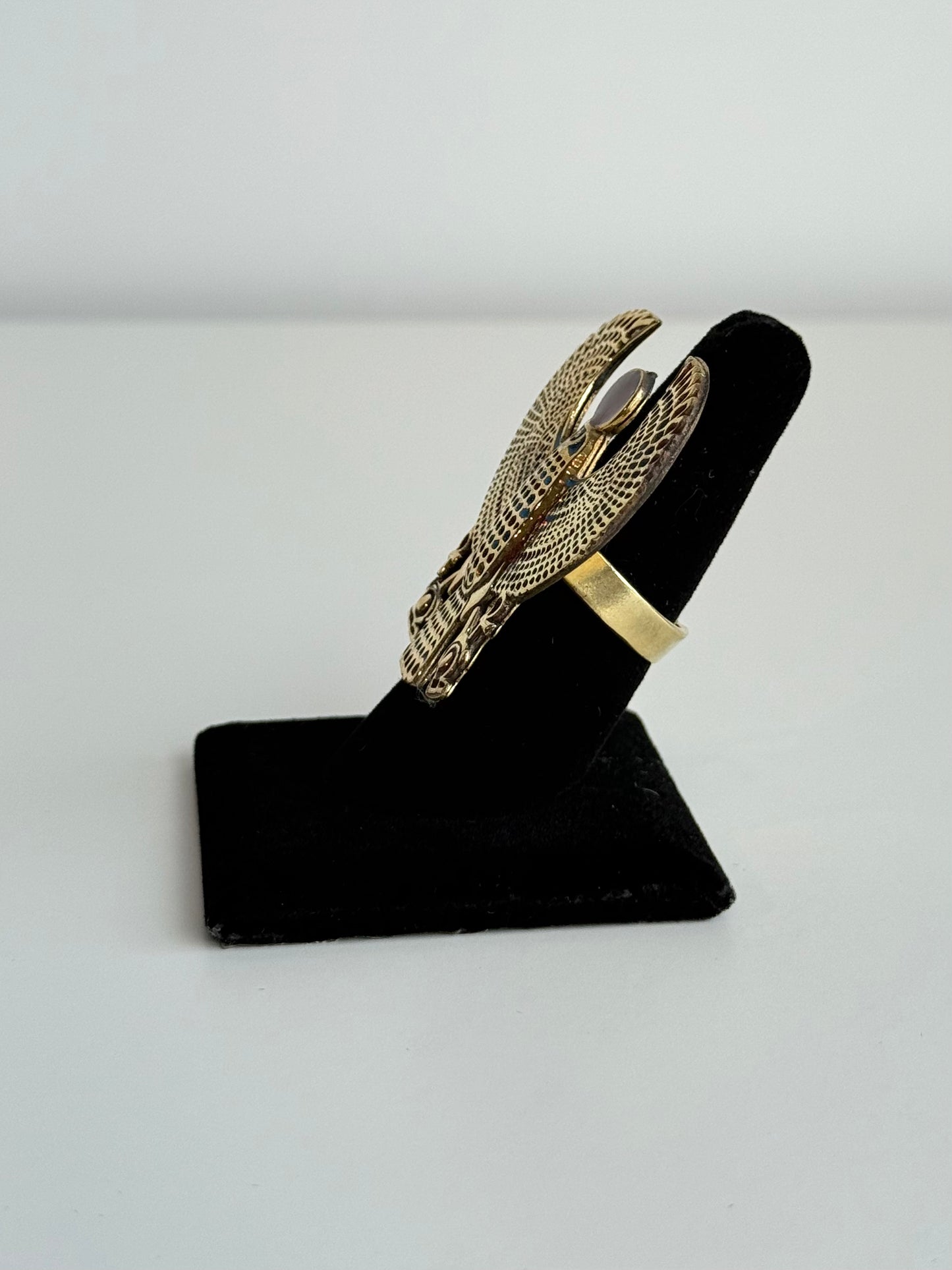 Horus Adjustable Brass Ring