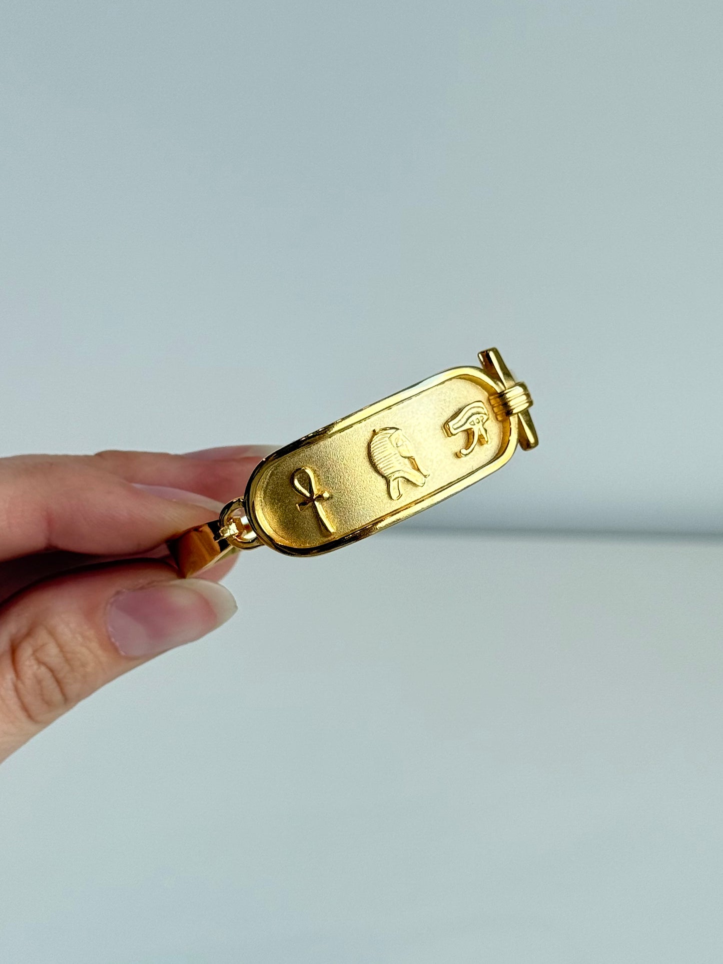 Cartouche Bracelet – Brass