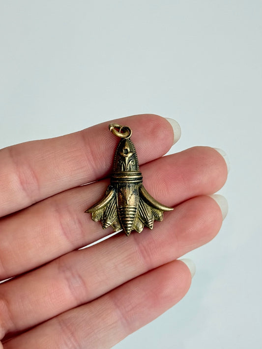 Lotus Pendant – Brass