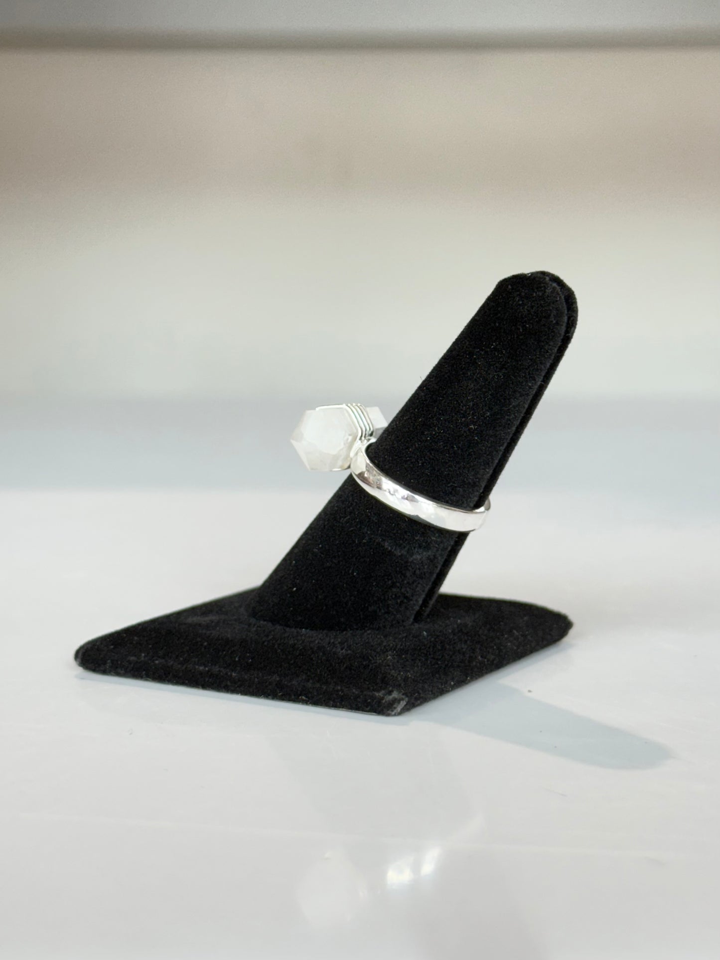 Lemurian Quartz Ring ( Size 8 )