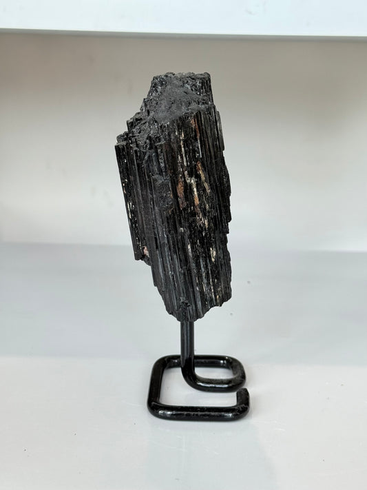 Black Tourmaline on Stand