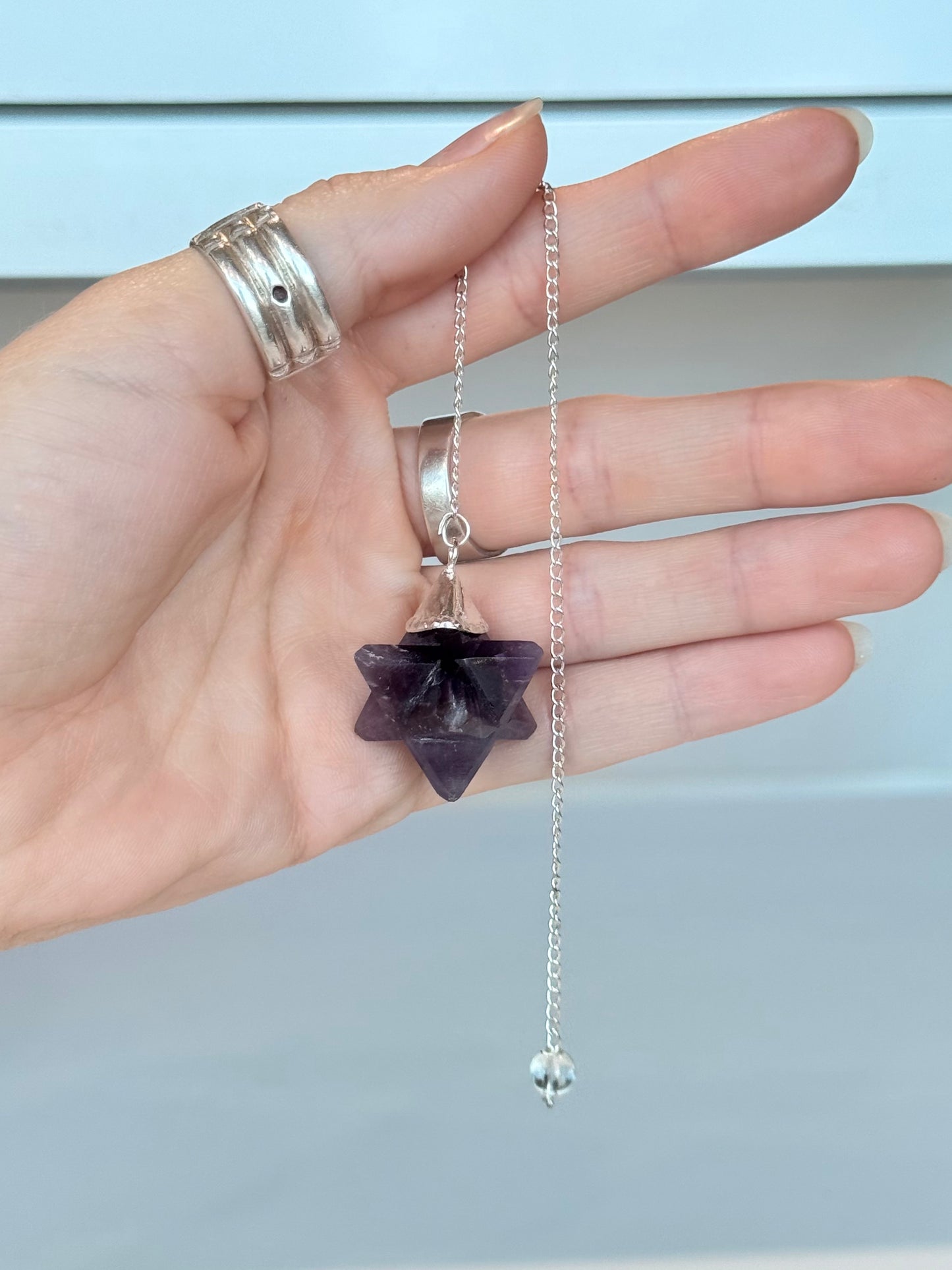 Amethyst ( Merkaba ) Pendulum
