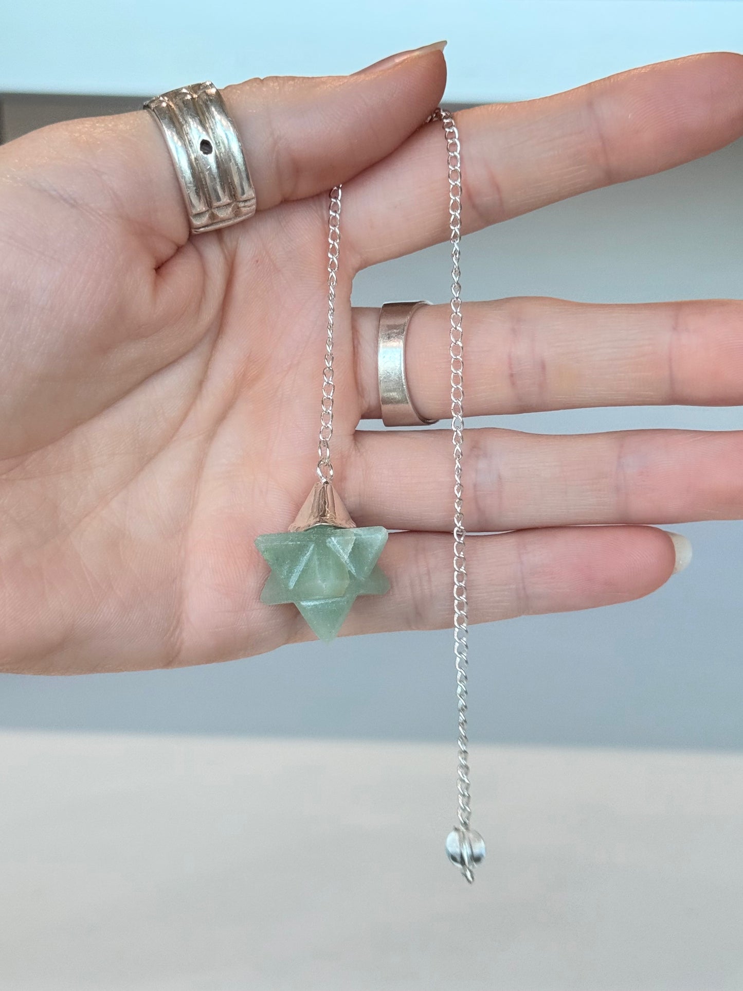 Green Aventurine ( Merkaba ) Pendulum