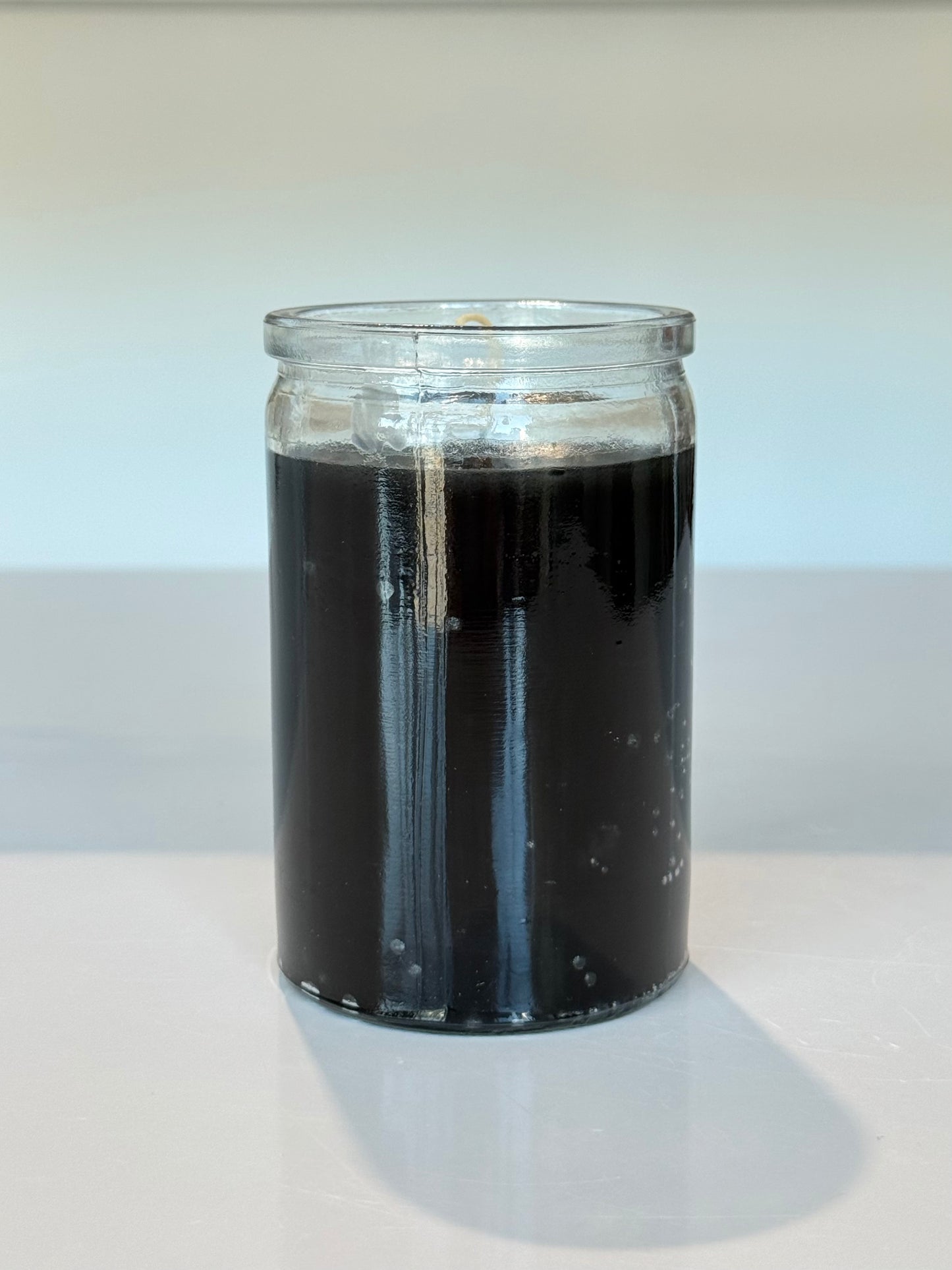 3" Glass Intention Candle ( Black )