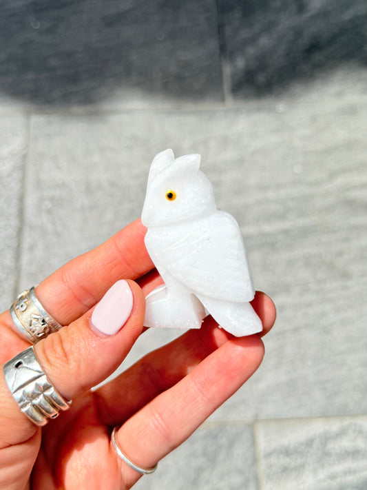 White Onyx Owl