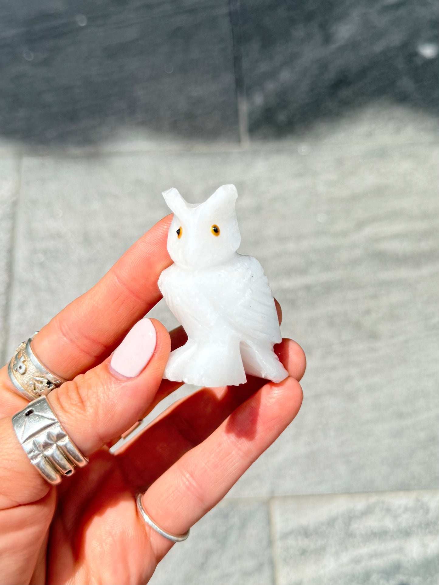 White Onyx Owl