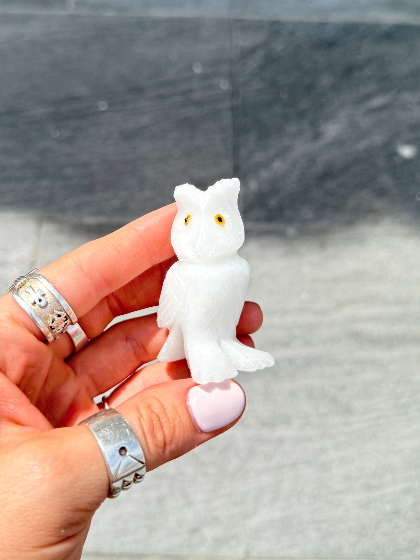 White Onyx Owl