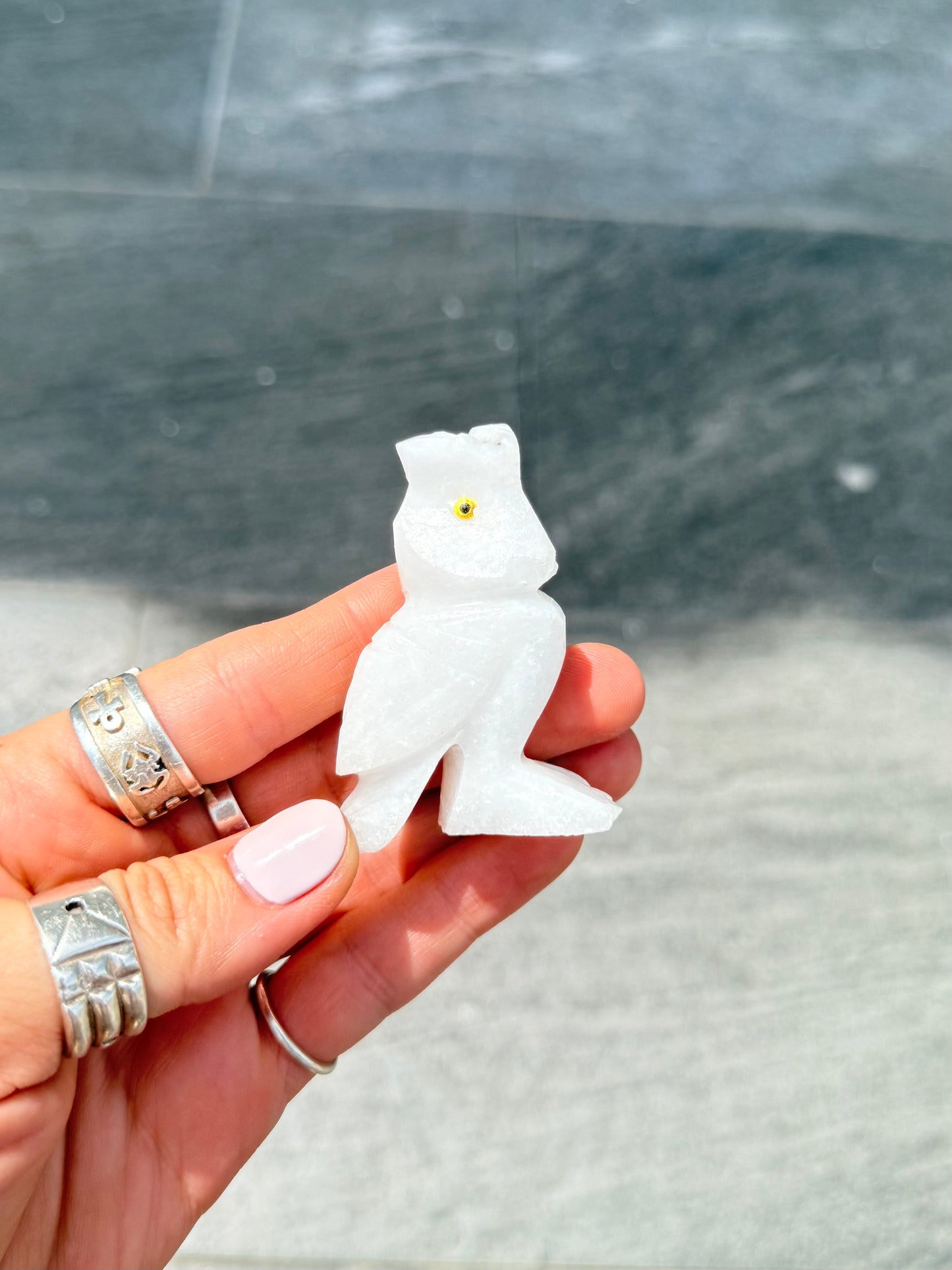 White Onyx Owl
