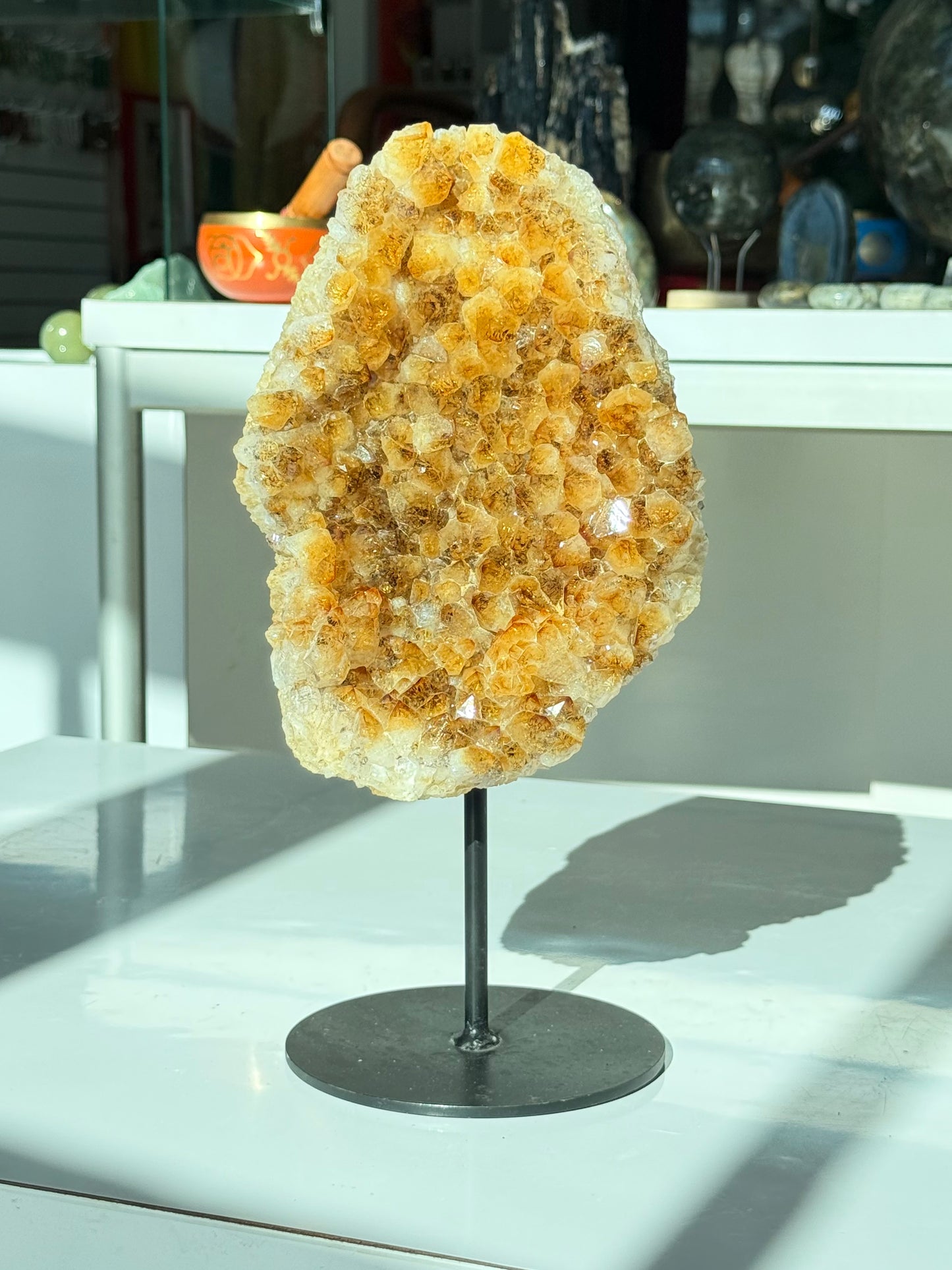 Citrine on Stand ( Heat Treated )