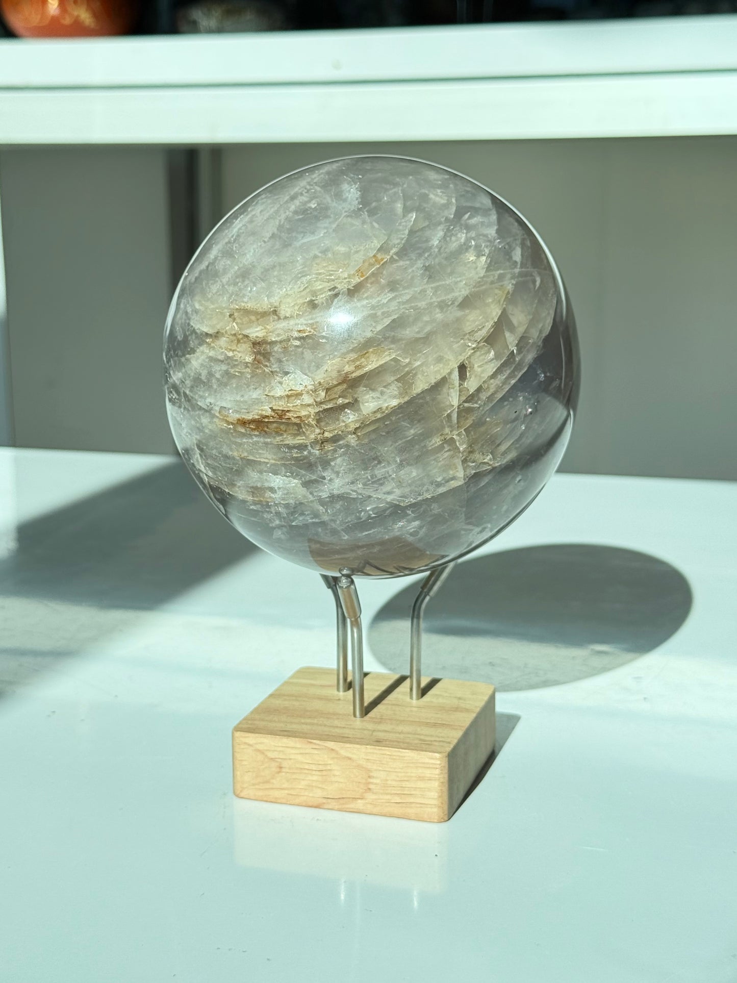 Rose Quartz with Dumortierite