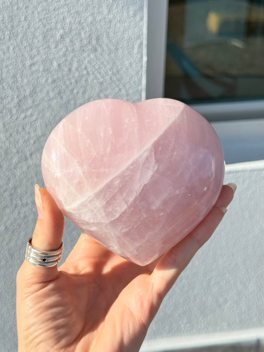 Rose Quartz Heart