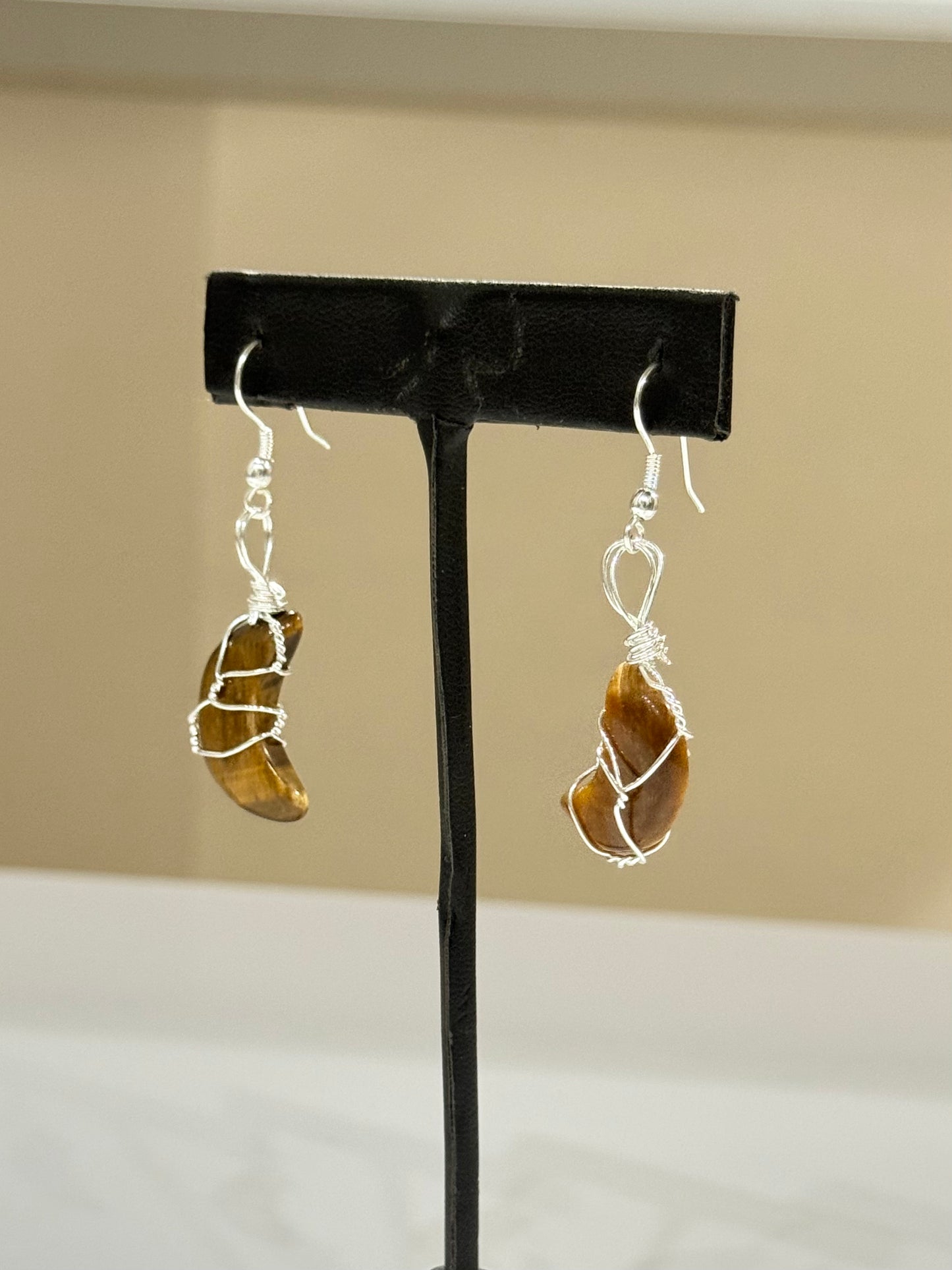 Tiger Eye Moon Pendant