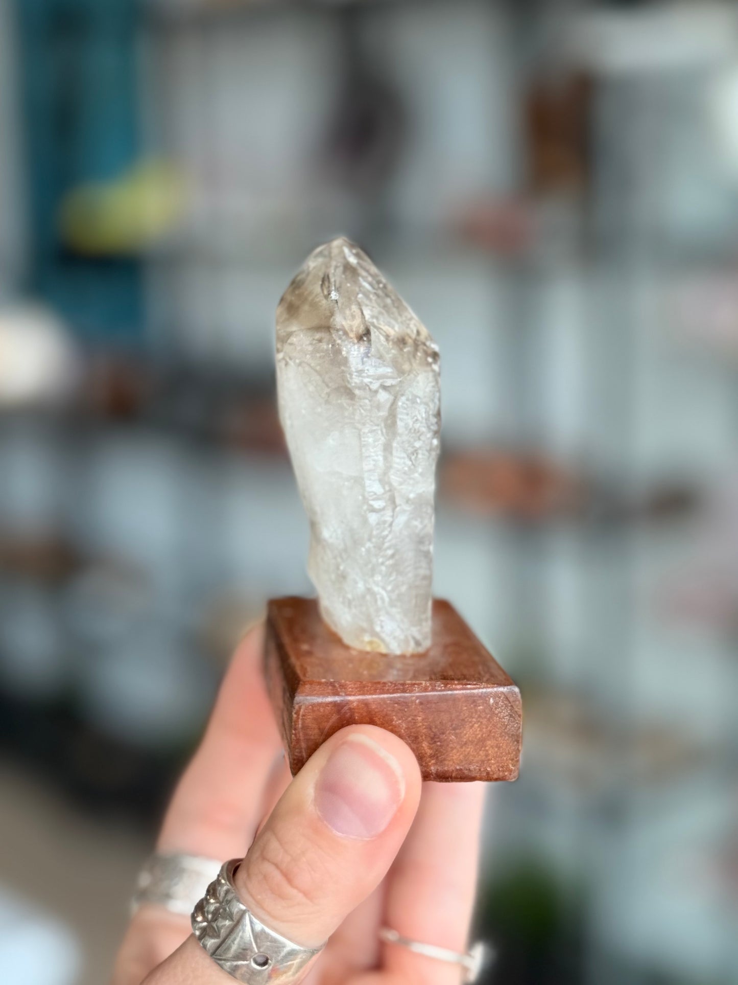 Elestial Quartz with Mica ( Brazil ) With Base