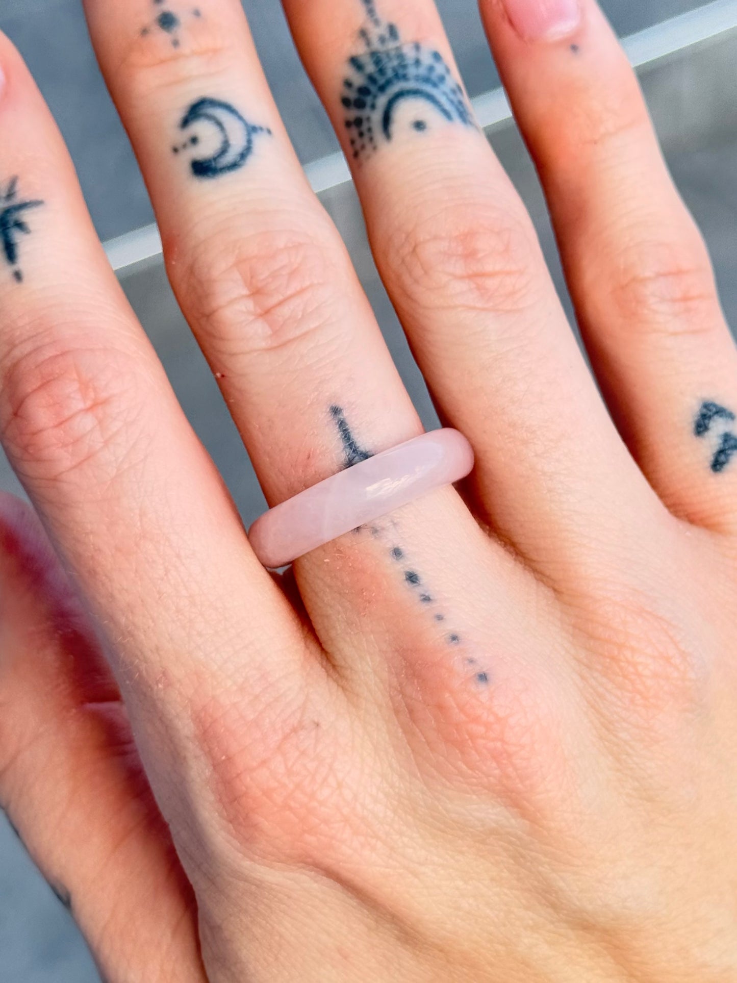 Sortija de Cuarzo Rosado | Rose Quartz Ring