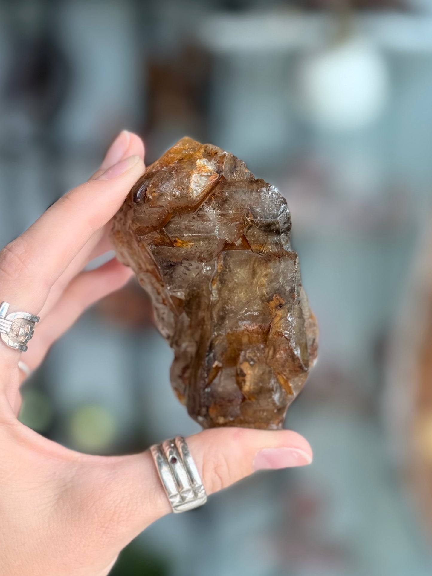 Elestial Quartz with Mica ( Brazil ) With Base