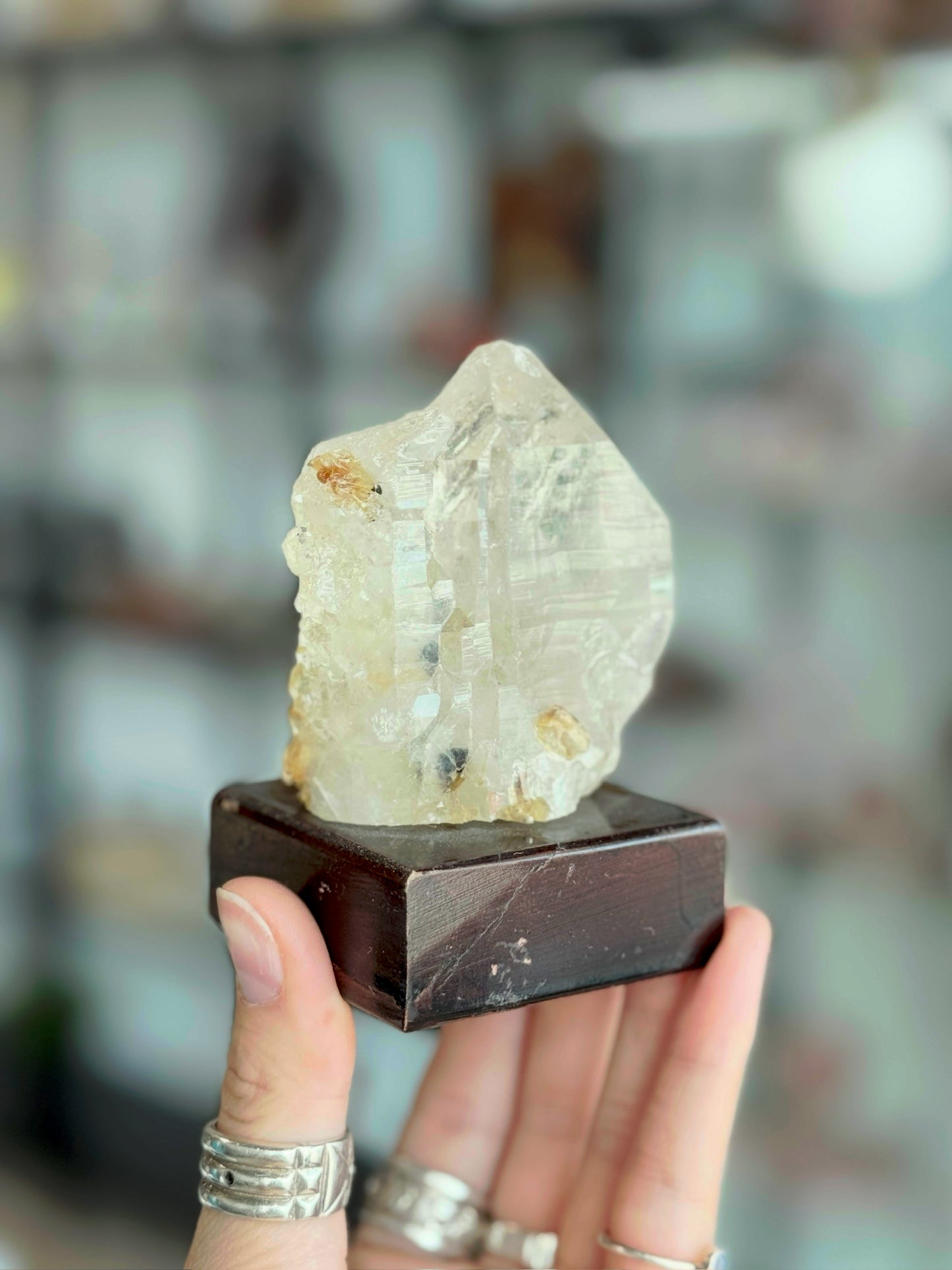 Elestial Quartz with Mica ( Brazil ) With Base