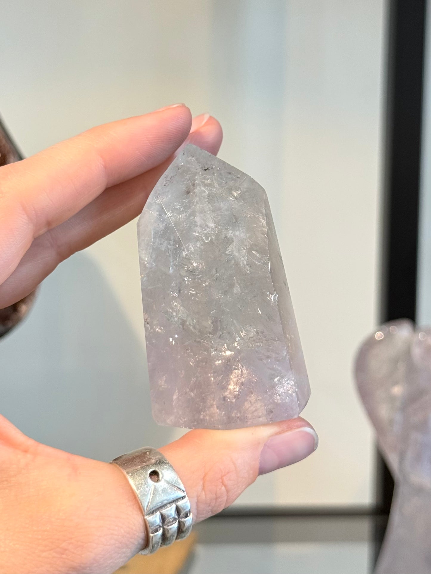 Punta de Prasiolita | Prasiolite Point