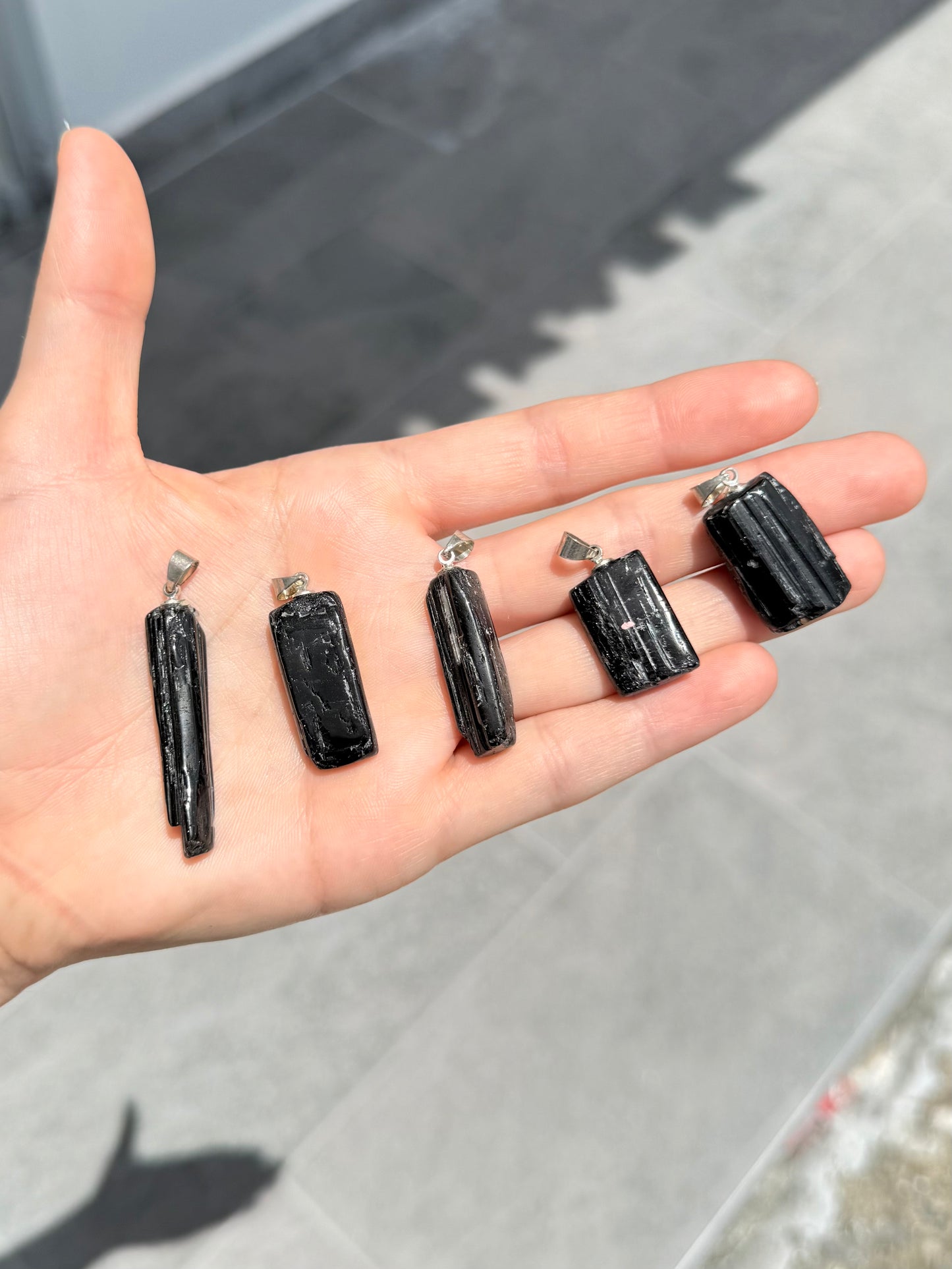 Black Tourmaline Pendant ( Brazil )