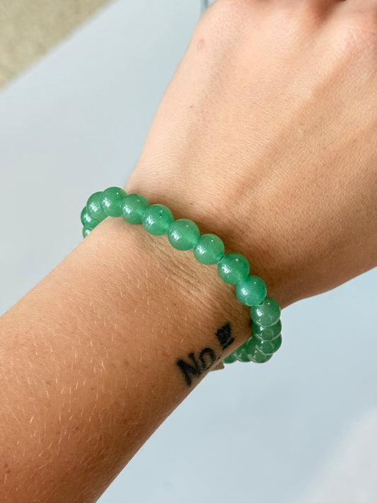 Green Aventurine - 8mm Bracelet ( colored )