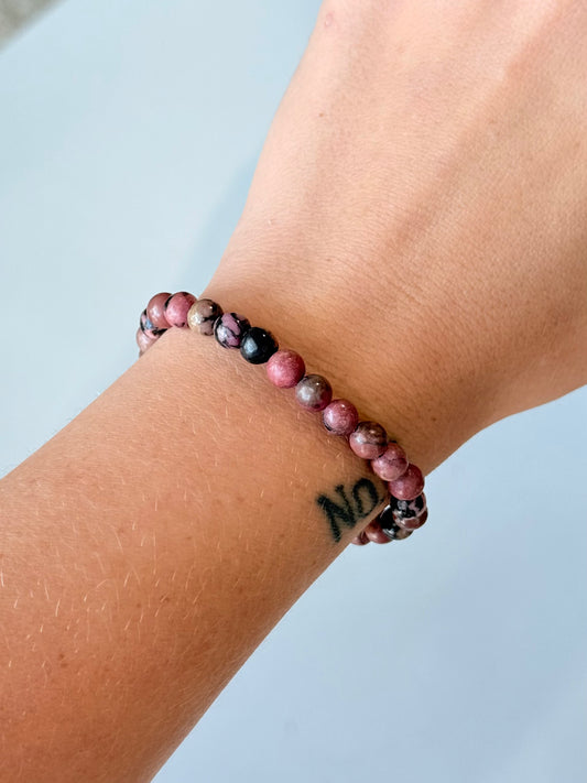 Rhodonite - 6mm Bracelet