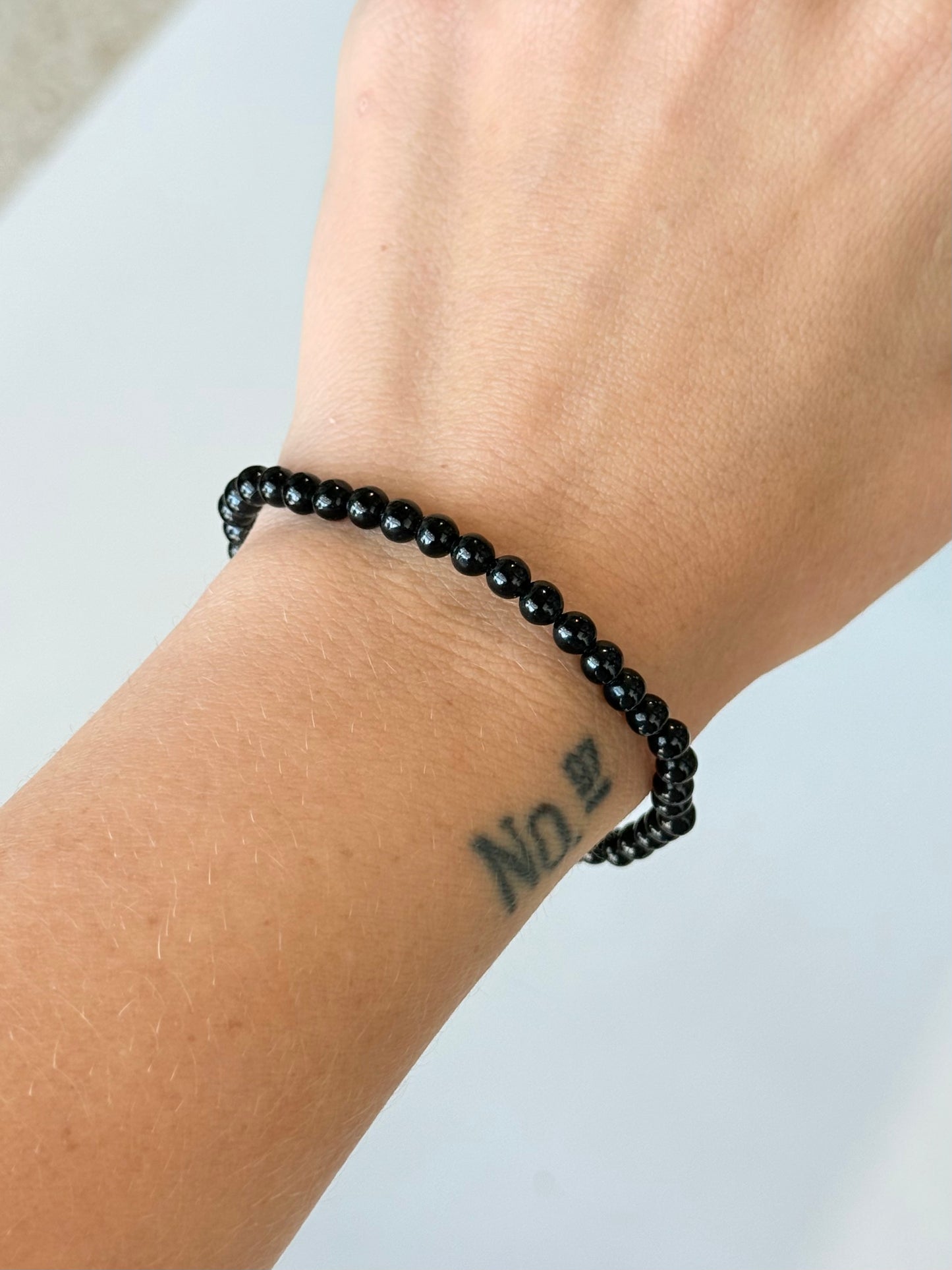 Obsidian 4mm Bracelet