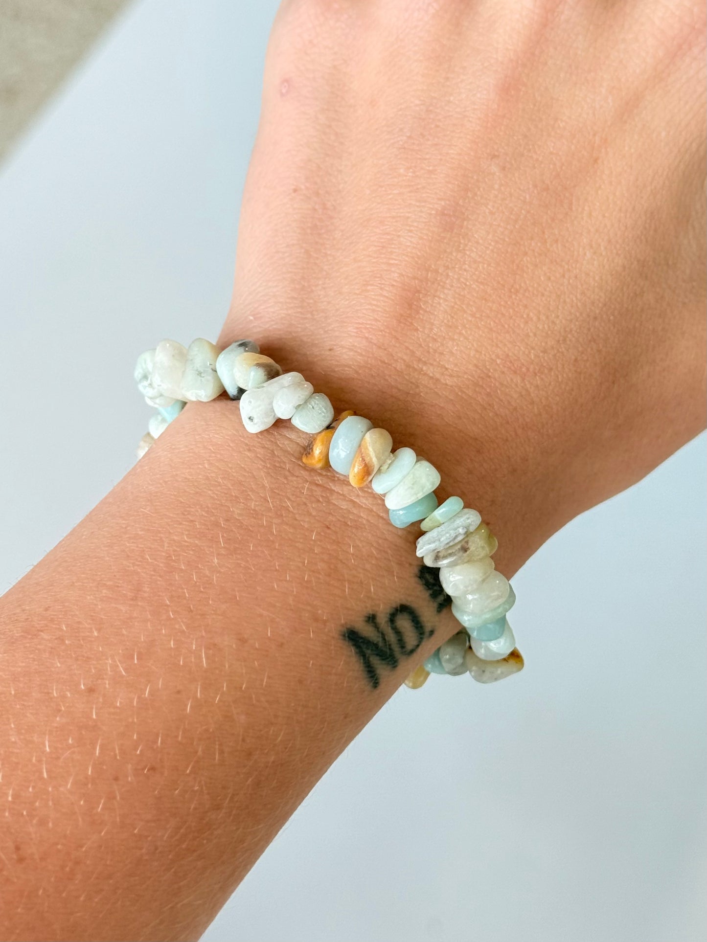 Amazonite Chip Bracelet