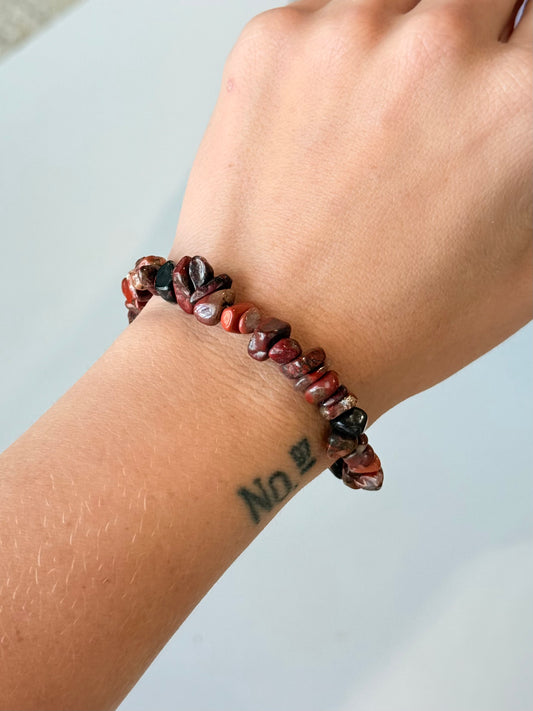 Red Japer Chip Bracelet