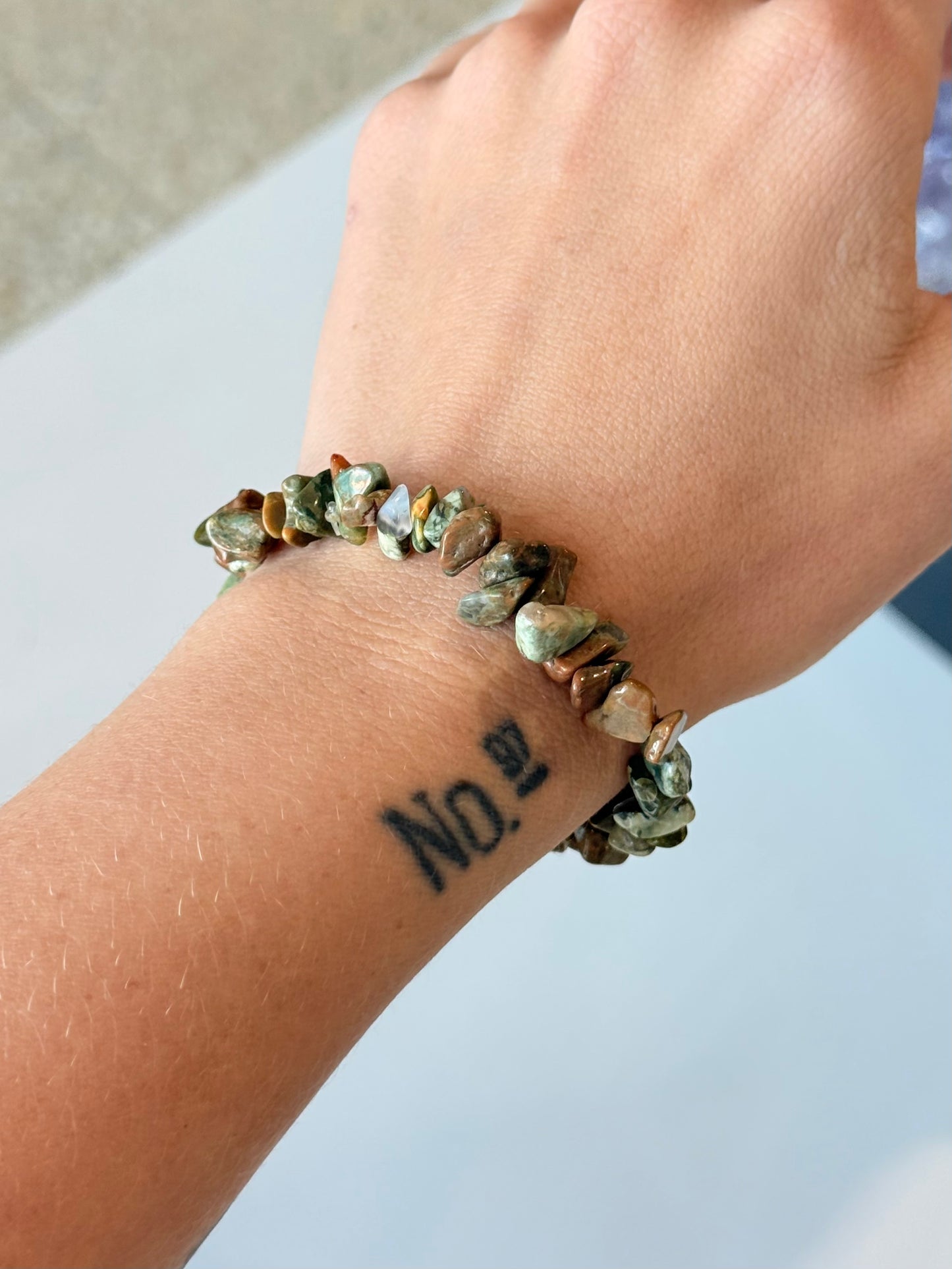 Rhyolite Chip Bracelet