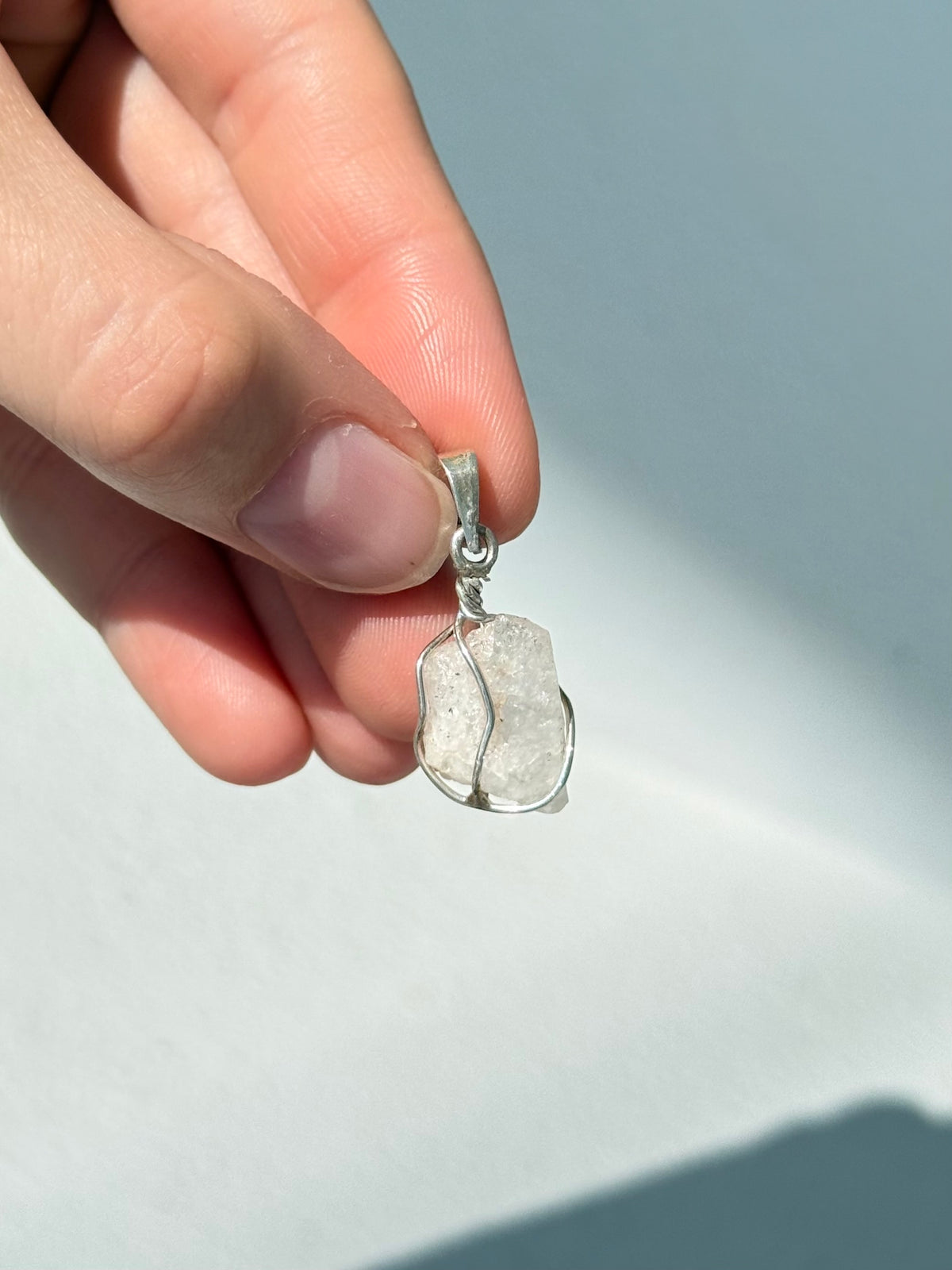 Pendant de Fenacita Natural | Natural Phenakite Pendant