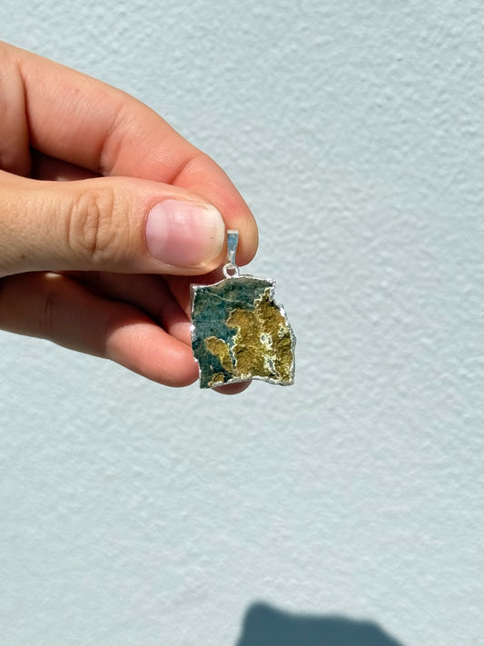 Colgante de drusa de amatista natural | Natural Amethyst Druzy Pendant