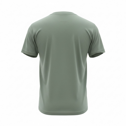 Egypt Double Cartouche Embroidered T-Shirt – Sage Green 100% Cotton