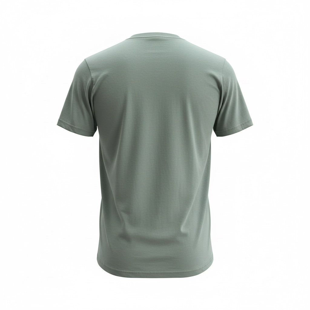 Egypt Tutankhamun Embroidered T-Shirt – Sage Green 100% Cotton