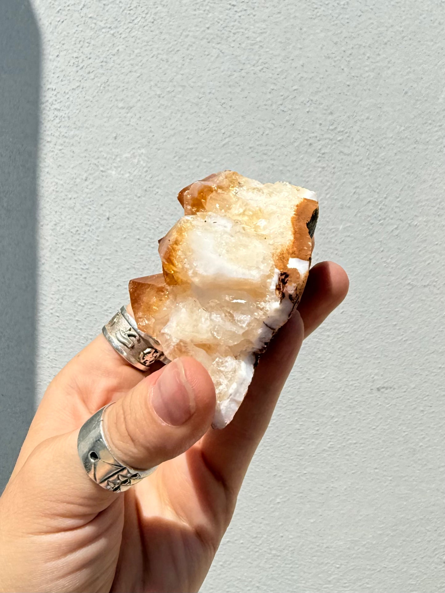Heart Treated Citrine Cluster