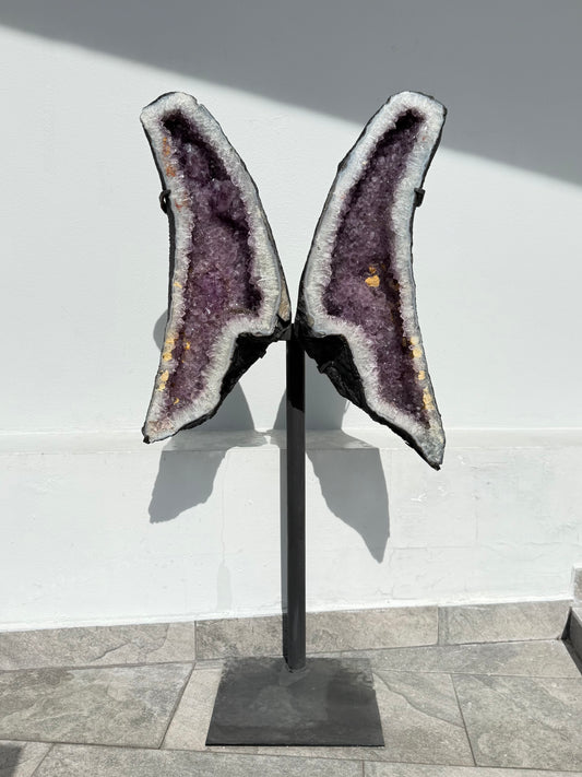 Brazilian Amethyst Wings with Base | Alas de Amatista de Brasil con Base