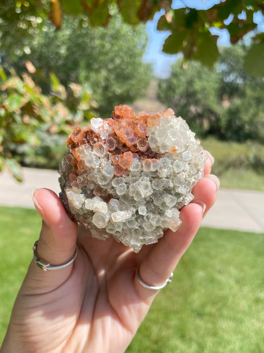 Green & Orange Aragonite ( c )