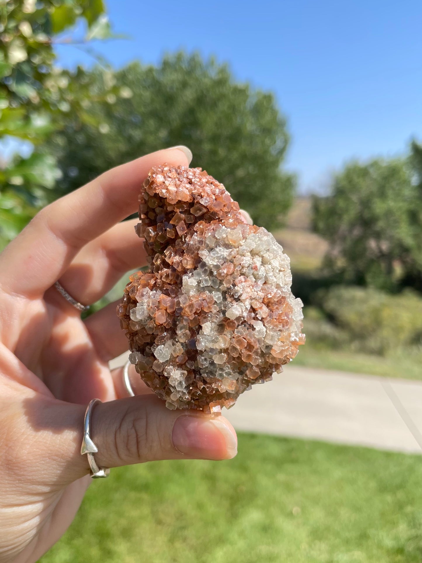 Green & Orange Aragonite ( N )