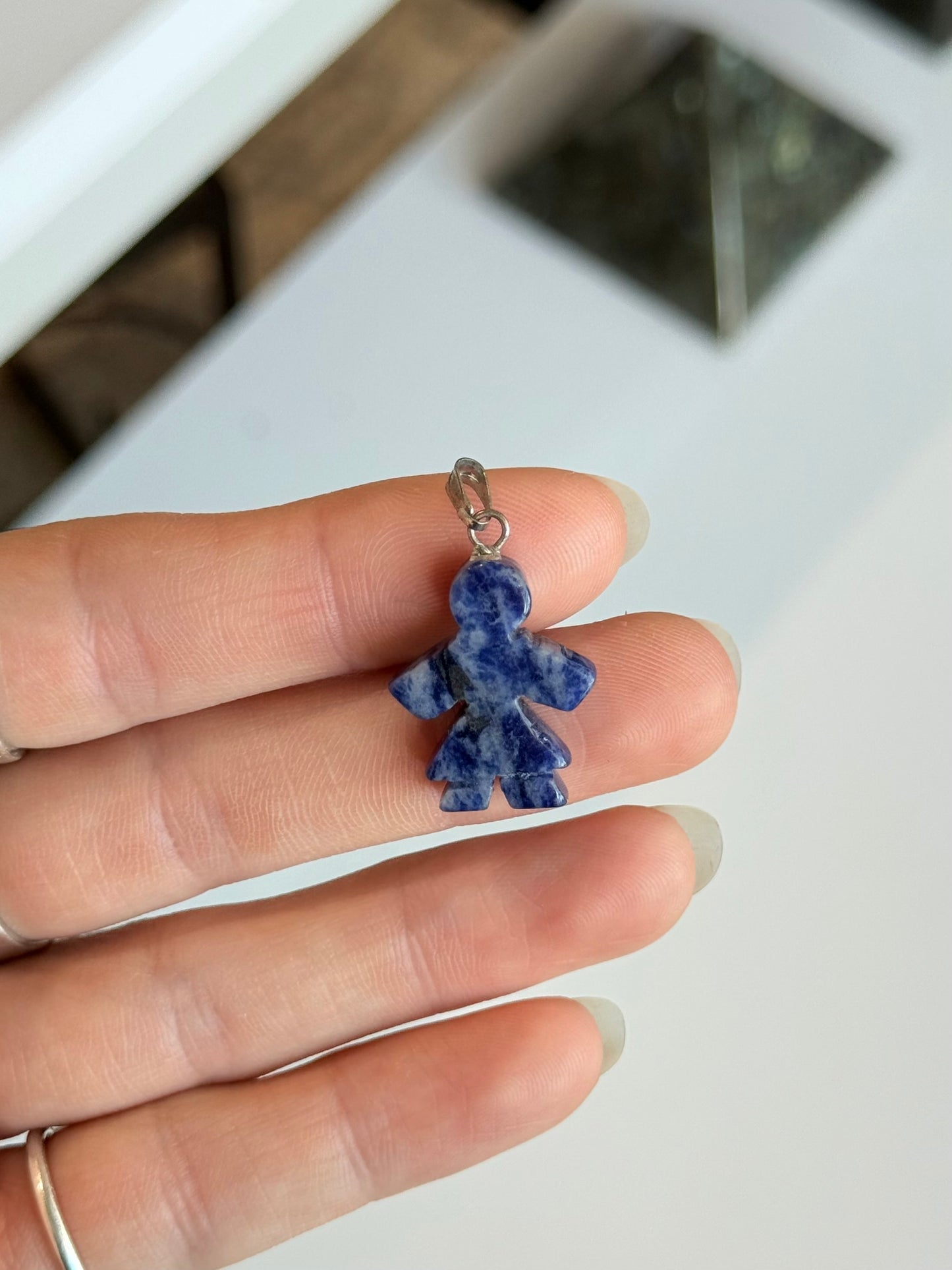 Blue Stone Girl Pendant