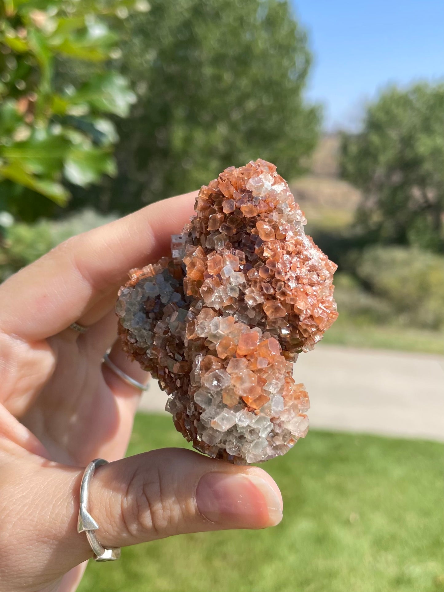 Green & Orange Aragonite ( P )