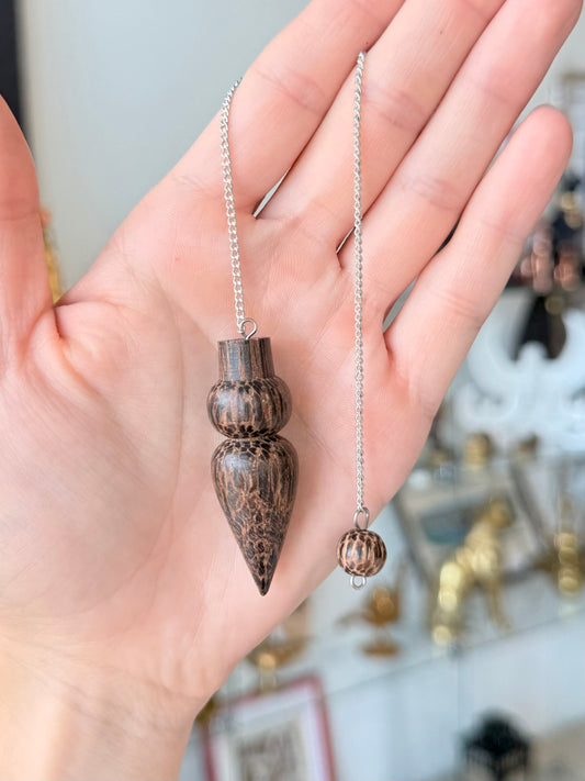 Coconut Shell Pendulum / Péndulo de Cáscara de Coco