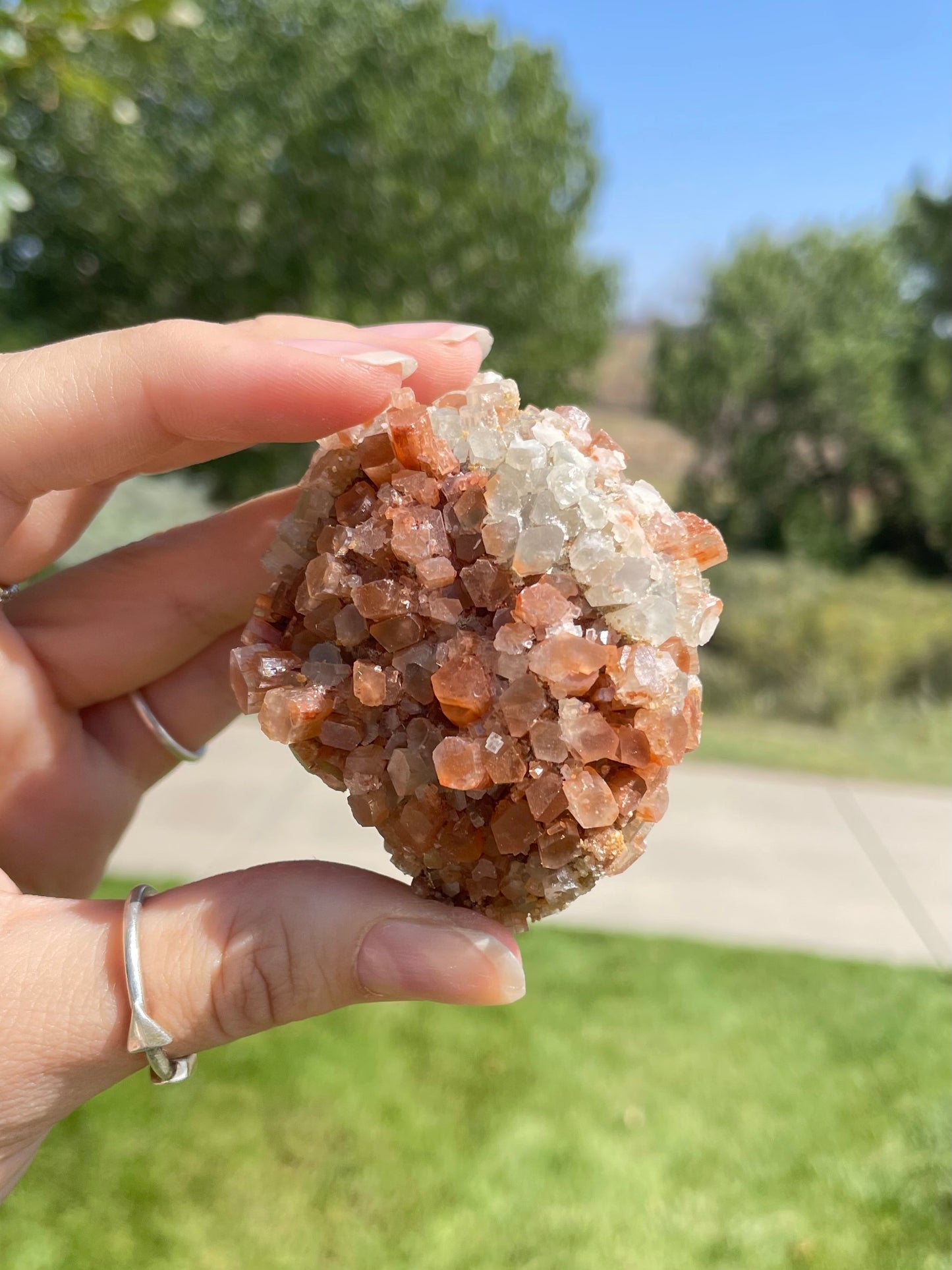 Green & Orange Aragonite ( J )