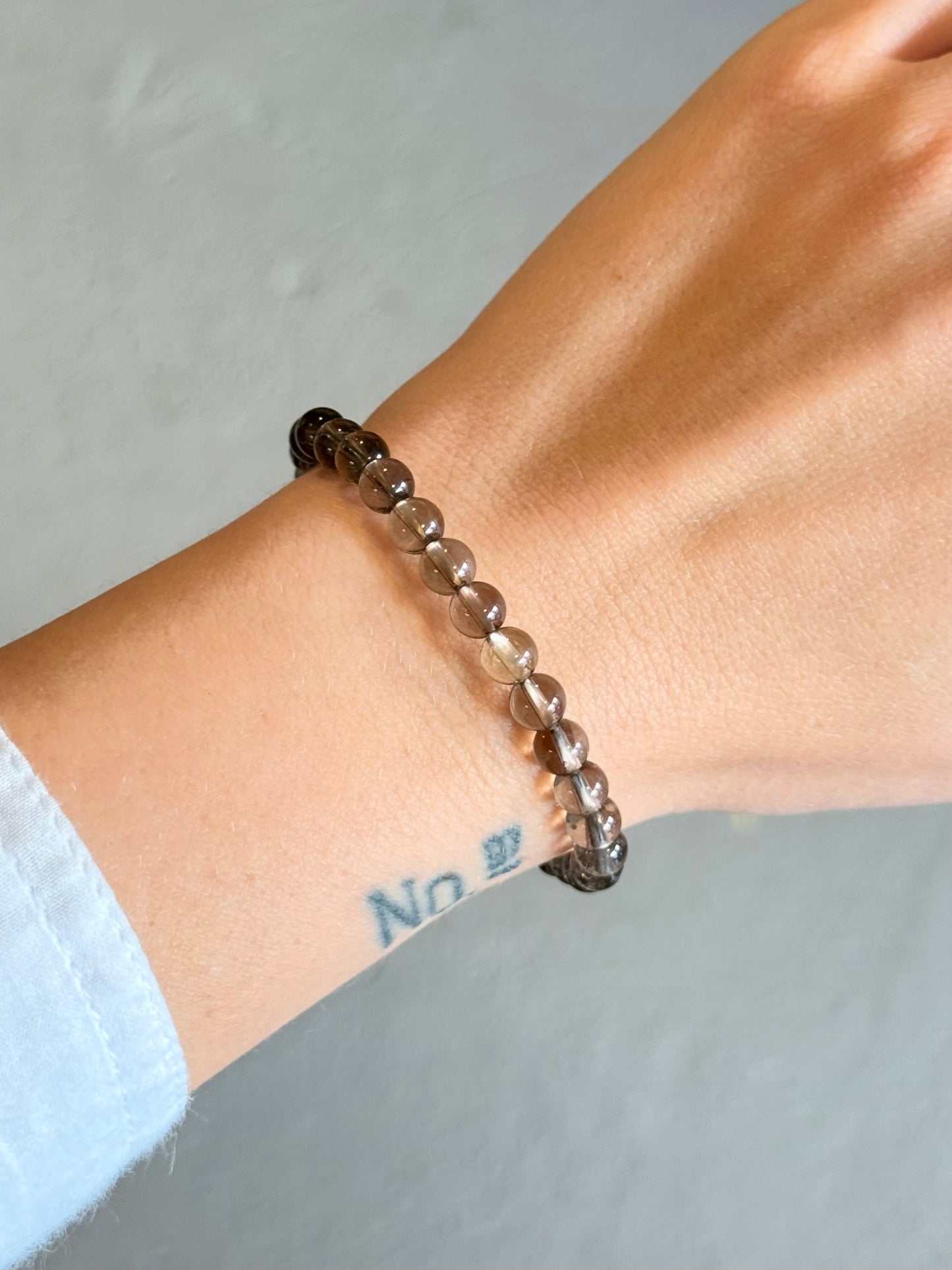 Smoky Quartz Bracelet 6mm