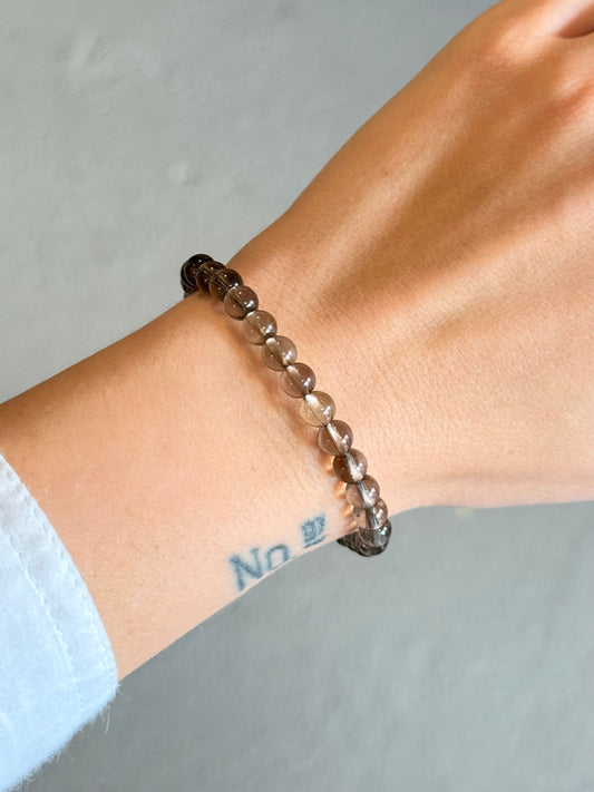 Smoky Quartz Bracelet 6mm
