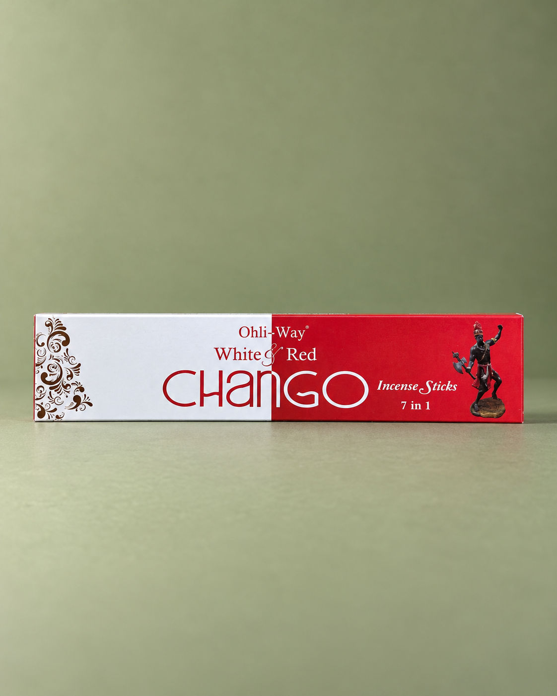 Ohli-Way Chango Red & White 7-in-1 Incense / Incienso Ohli-Way Changó Rojo y Blanco 7-en-1