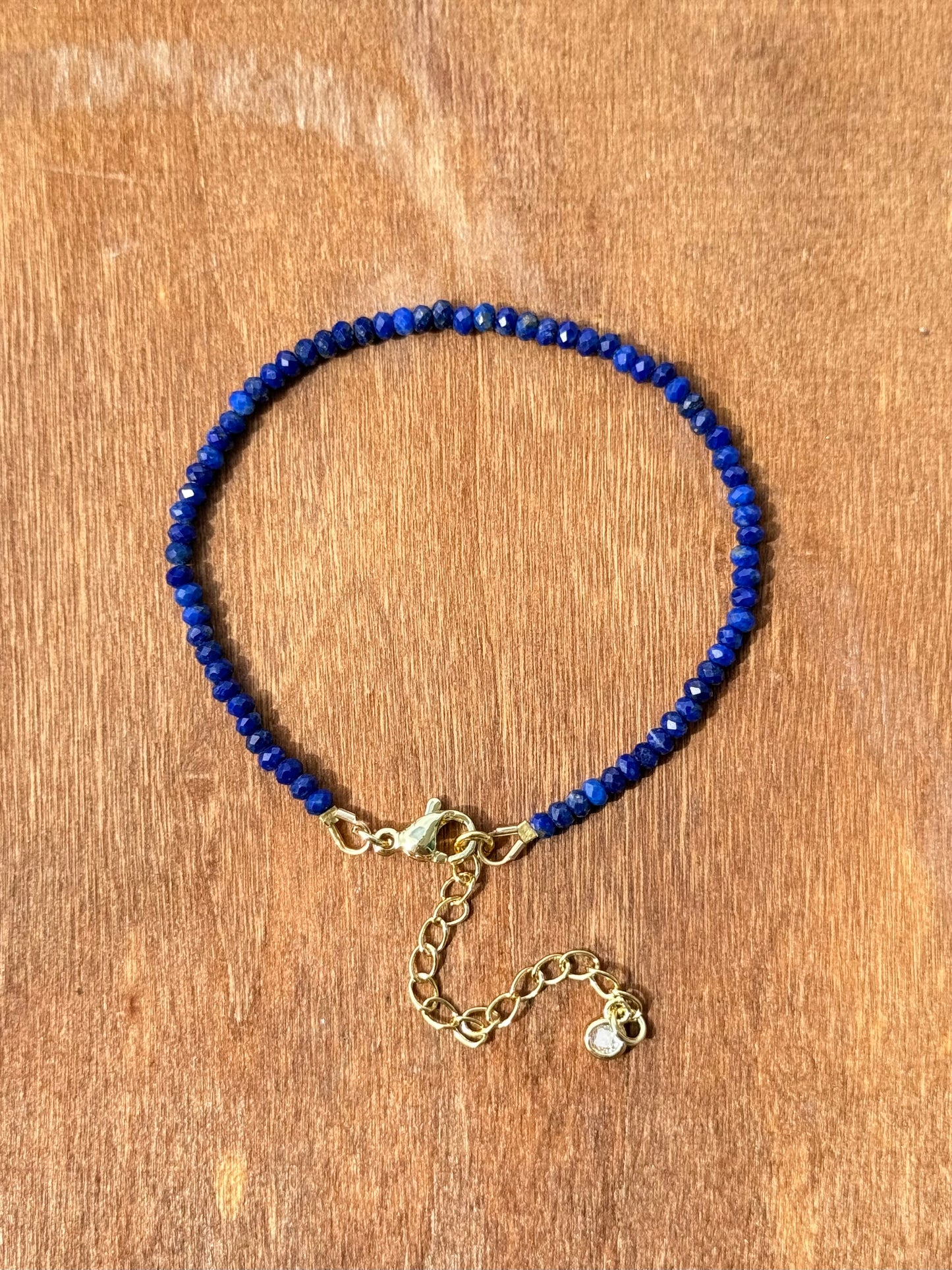 Lapis Lazuli Faceted Bracelet