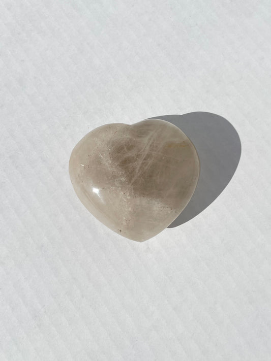 Smoky Quartz Heart (a)