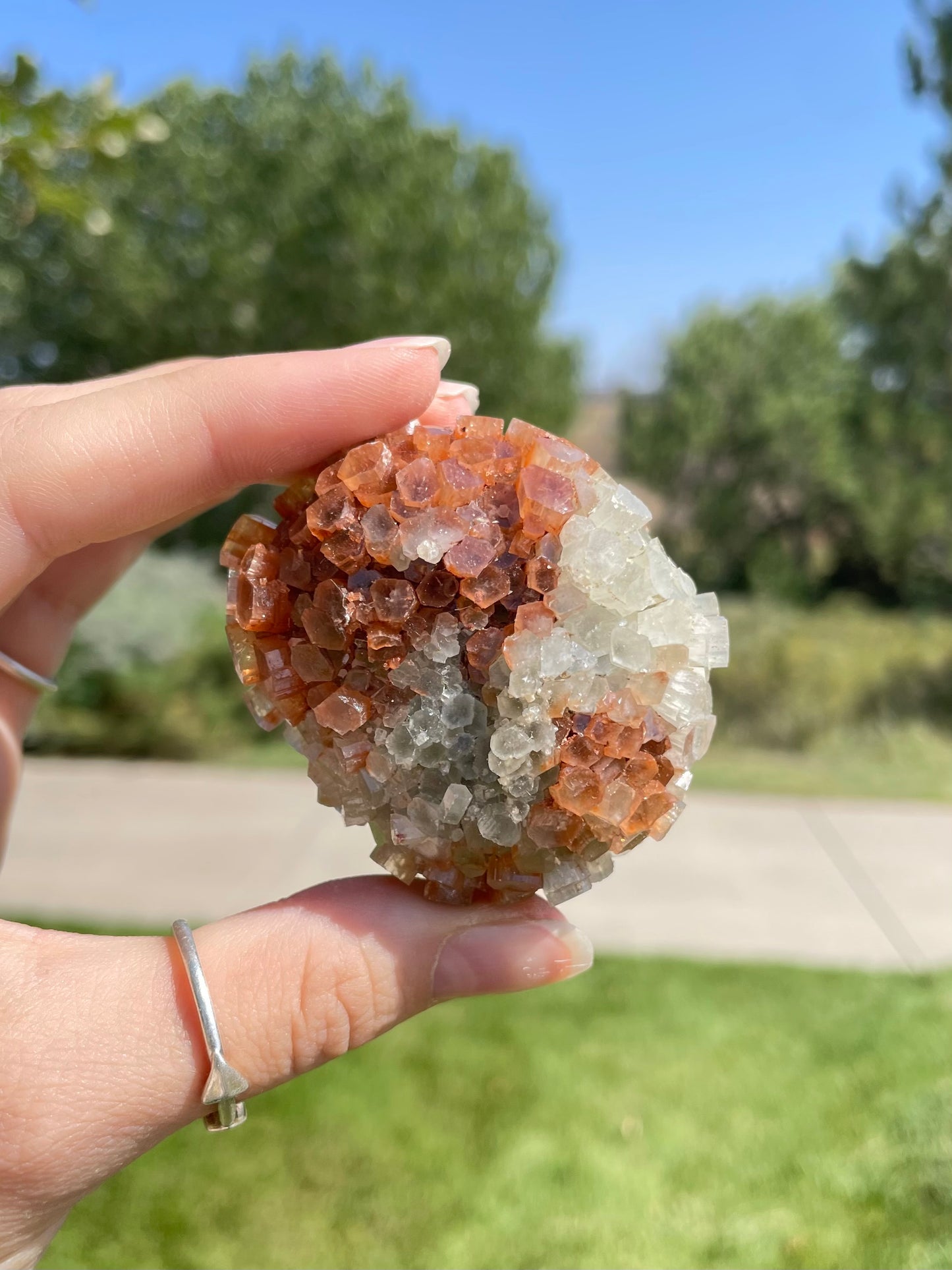 Green & Orange Aragonite ( f )